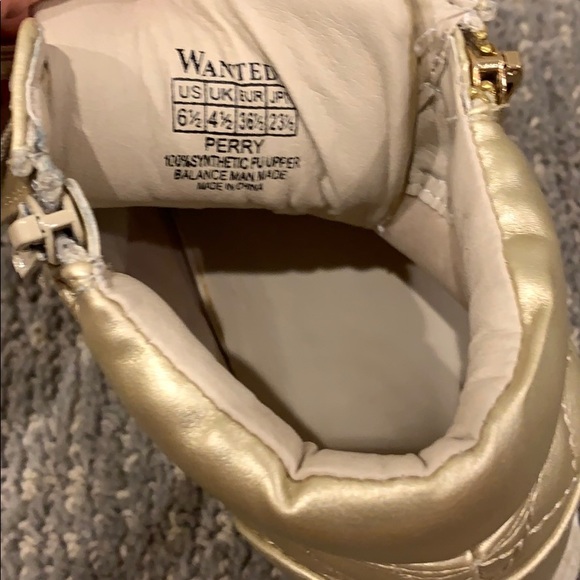 Wanted Gold High Top Sneakers - Picture 5 of 6